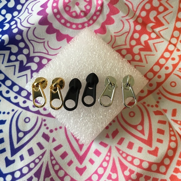 Trendy zipper earrings - Picture 4 of 4